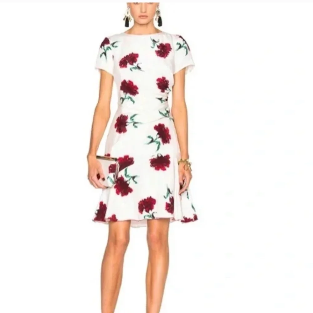 NWT Oscar de la renta floral silk dress - Picture 1 of 9